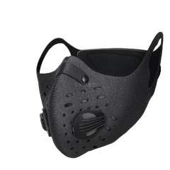 Unisex Activated Carbon Dust - proof Sports Healthy Mask Riding Sports Mask  Dark gray_One size