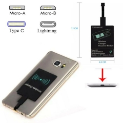 Universal Receiver Charging Module Wireless Adapter Micro USB Type-A Type-B Type-C Lightning for iPhone Samsung Xiaomi Huawei OPPO Honor Redmi